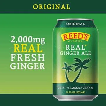 Reed's Real Ginger Ale - All-Natural Ginger Ale Refreshment
