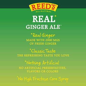 Reed's Real Ginger Ale - All-Natural Ginger Ale Refreshment