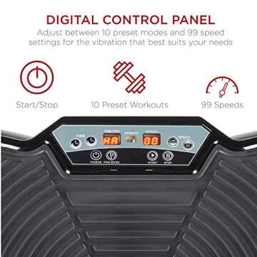 Best Choice Products Vibration Plate Exercise Machine Full Body Fitness Platform for Weight Loss & T...