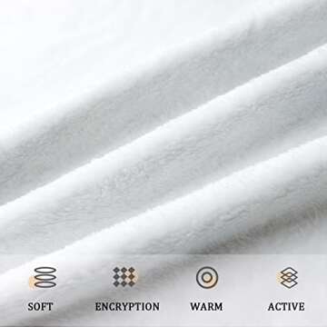 Galoker Christmas Throw Blanket Snowflake Couch Blanket Super Soft Flannel Throw Blanket Winter Plush Fuzzy Warm Bed Blanket Christmas Holiday Decor for Couch Bed 50"X60"