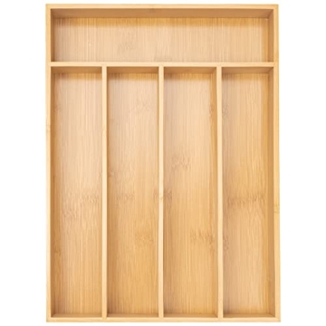 Organize Kitchen Utensils with Besilord Bamboo Organizer