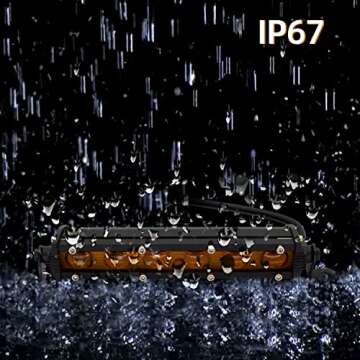 Amber LED Driving Lights Bar - High Visibility Safety Lights