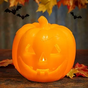 Halloween Smile Lighted Pumpkin with Remote Control