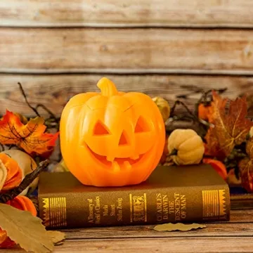 Halloween Smile Lighted Pumpkin with Remote Control