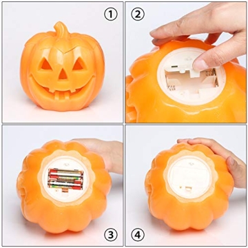Halloween Smile Lighted Pumpkin with Remote Control
