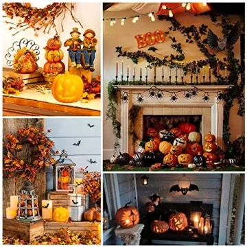 Halloween Smile Lighted Pumpkin with Remote Control