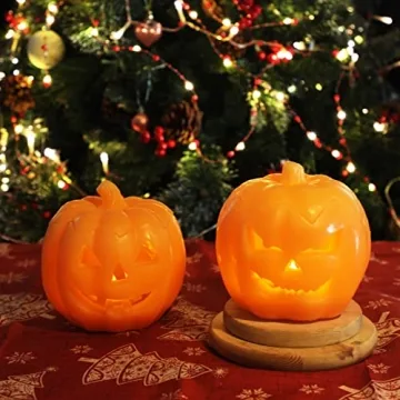 Halloween Smile Lighted Pumpkin with Remote Control