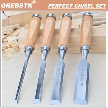 GREBSTK 9.5in Wood Chisel Set for Precision Woodworking