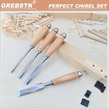 GREBSTK 9.5in Wood Chisel Set for Precision Woodworking