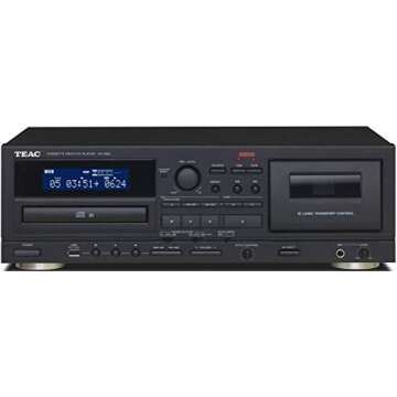 TEAC AD-850 Home Audio Cassette and CD Player with USB-Recorder and Karaoke Mic (Renewed)