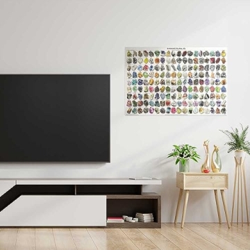 Vibrant 123Posters Minerals Poster 36x24 for Education