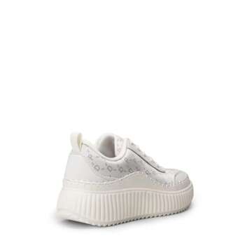 DREAM PAIRS Women Chunky Arch Comfortable Casual Platform Fashion Sneakers.,Size 7,Beige,SDFN2379W