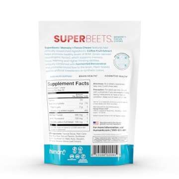 humanN SuperBeets Brain Supplements for Memory & Focus
