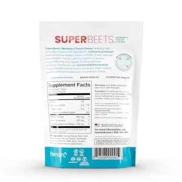 humanN SuperBeets Brain Supplements for Memory & Focus