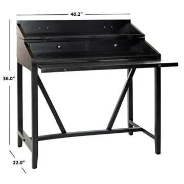 Safavieh American Homes Collection Wyatt Black Writing Desk