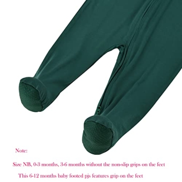 Aablexema Baby Footie Pajamas - Soft Bamboo Sleepwear for Infants