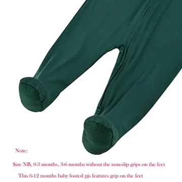 Aablexema Baby Footie Pajamas - Soft Bamboo Sleepwear for Infants