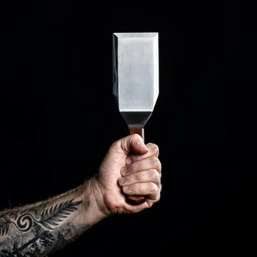MANNKITCHEN Stainless Steel Spatula for Cast Iron Cooking