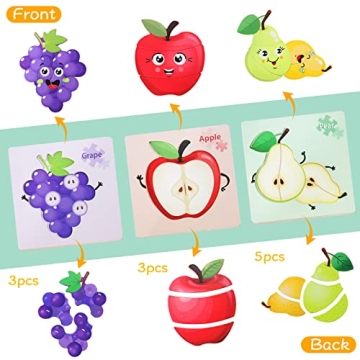 Engaging Wooden Toddler Fruit Jigsaw Puzzles for Learning