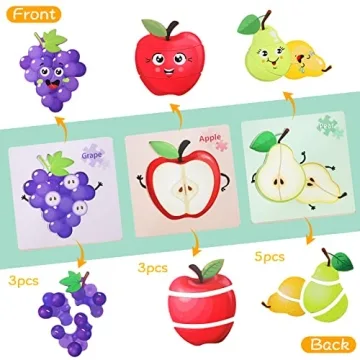 Engaging Wooden Toddler Fruit Jigsaw Puzzles for Learning