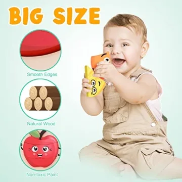 Engaging Wooden Toddler Fruit Jigsaw Puzzles for Learning