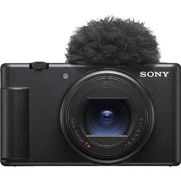Sony ZV-1 II Digital Camera | Black Bundled with Full Vlogging Kit and Accessories