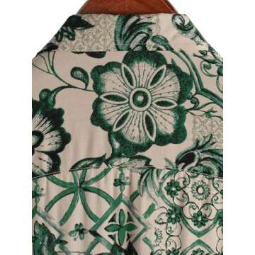 Stylish JOTOOK Mens Hawaiian Shirt for Summer Style