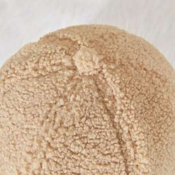 FASHIXD Women Winter Baseball Cap Lamb Wool Adjustable