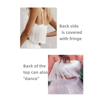 Sparkly Cowgirl Fringe Cami Top for Festivals & Parties