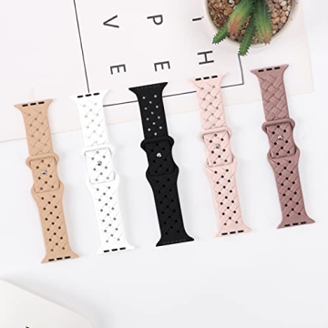 Stylish Arctime Silicone Bands for Apple Watch - 5 Pack