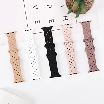 Stylish Arctime Silicone Bands for Apple Watch - 5 Pack