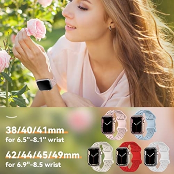 Stylish Arctime Silicone Bands for Apple Watch - 5 Pack