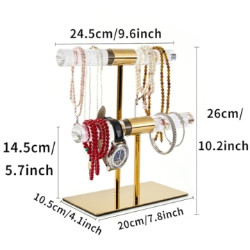 CHANJEYION 2-Tier Jewelry Display Stand for Elegant Organization