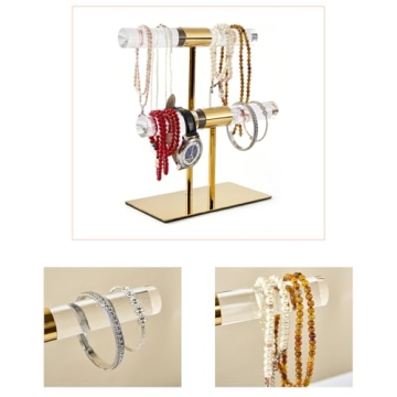 CHANJEYION 2-Tier Jewelry Display Stand for Elegant Organization