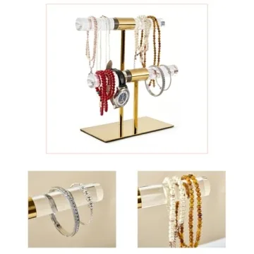 CHANJEYION 2-Tier Jewelry Display Stand for Elegant Organization