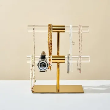 CHANJEYION 2-Tier Jewelry Display Stand for Elegant Organization