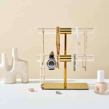 CHANJEYION 2-Tier Jewelry Display Stand for Elegant Organization