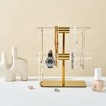 CHANJEYION 2-Tier Jewelry Display Stand for Elegant Organization
