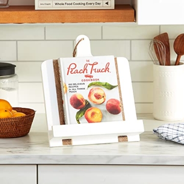 Mud Pie White Wood Cookbook Holder, 11 1/4" x 15 1/2"