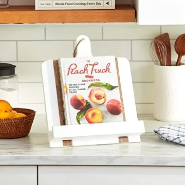 Mud Pie White Wood Cookbook Holder, 11 1/4" x 15 1/2"