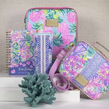 Lilly Pulitzer Insulated Lunch Box for Women, Cute Lunch Cooler Bag with Adjustable/Removable Shoulder Strap, It Was All A Dream