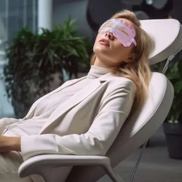 ASOHEK Pink Calm Down Singer Sleep Mask, Singer Merchandise Blindfold Eye Mask Travel Mask Halloween Party | Sleepover Party | Slumber Party | Pajama Party Supplies Eye Mask for Women