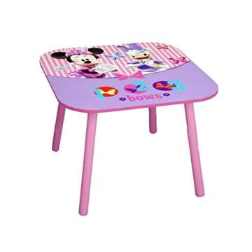 Delta Children (2 Included), Disney Minnie Mouse Kids Chair Table, 3-Piece Set, Multicolor