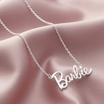 Barbie Script Logo Necklace for Glamorous Fans
