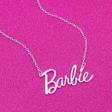 Barbie Script Logo Necklace for Glamorous Fans