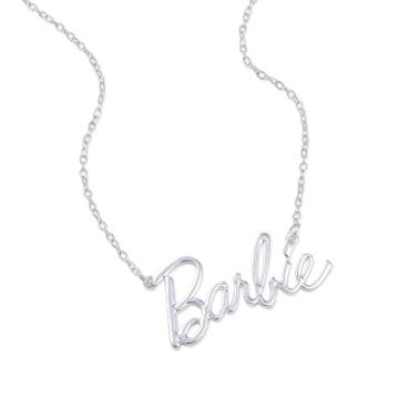 Barbie Script Logo Necklace for Glamorous Fans
