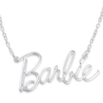 Barbie Script Logo Necklace for Glamorous Fans