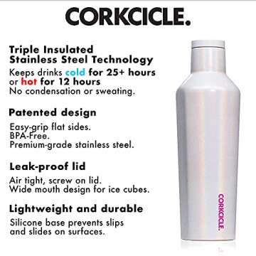 Corkcicle. Canteen Sparkle Unicorn Magic 16 Ounce, 1 EA
