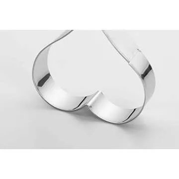 Heart Cookie Cutter Set in 6 Graduated Stainless Steel Sizes