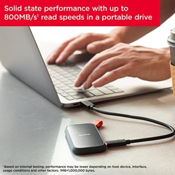 SanDisk 1TB Portable SSD with 800MB/s Speed